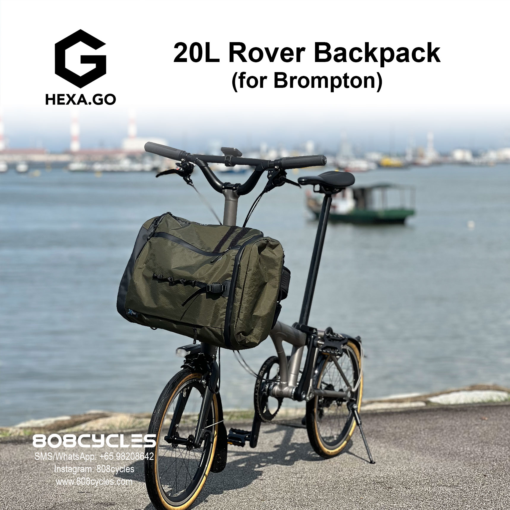 Hexa.Go 20L Rover Backpack for Brompton - Image 8