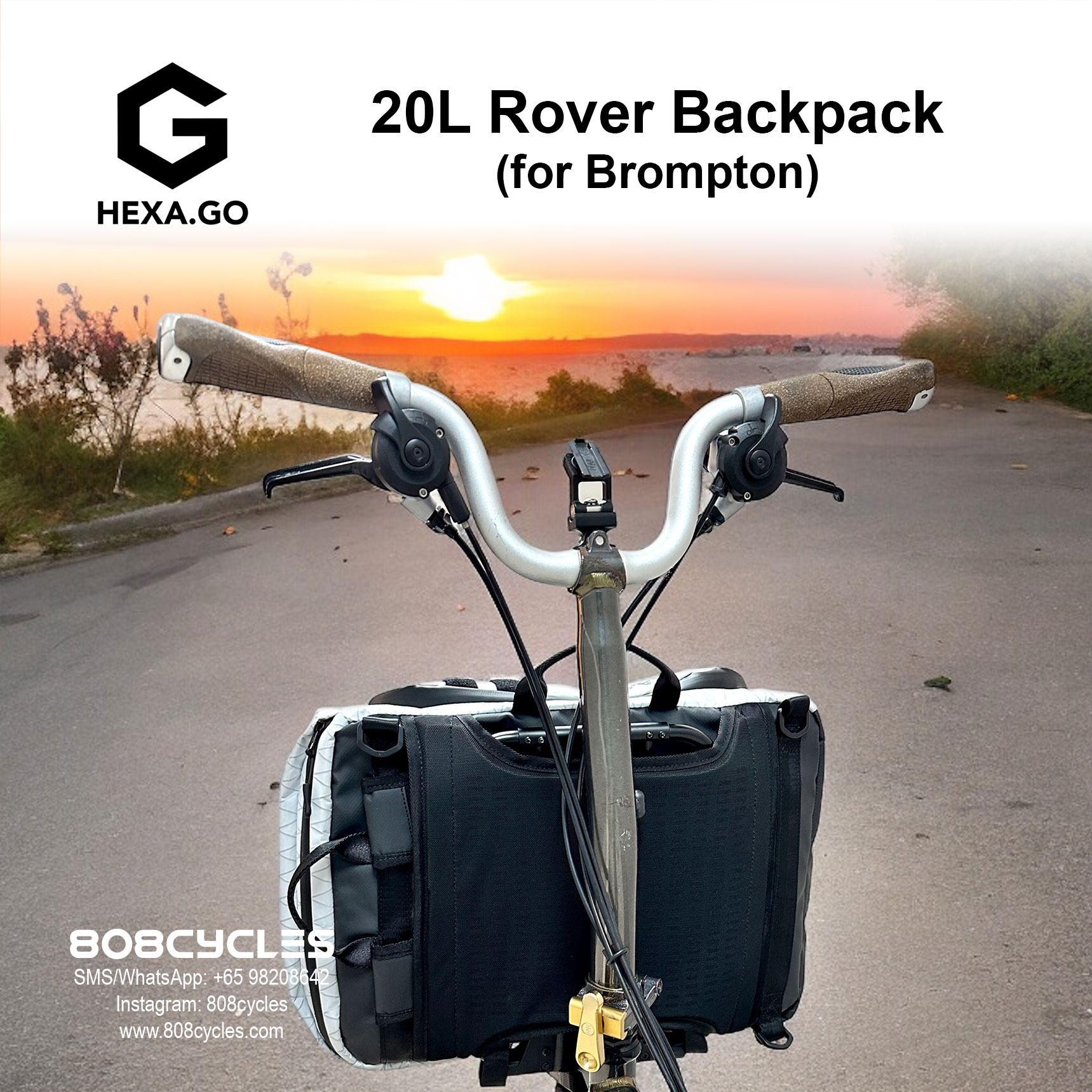 Hexa.Go 20L Rover Backpack for Brompton - Image 12