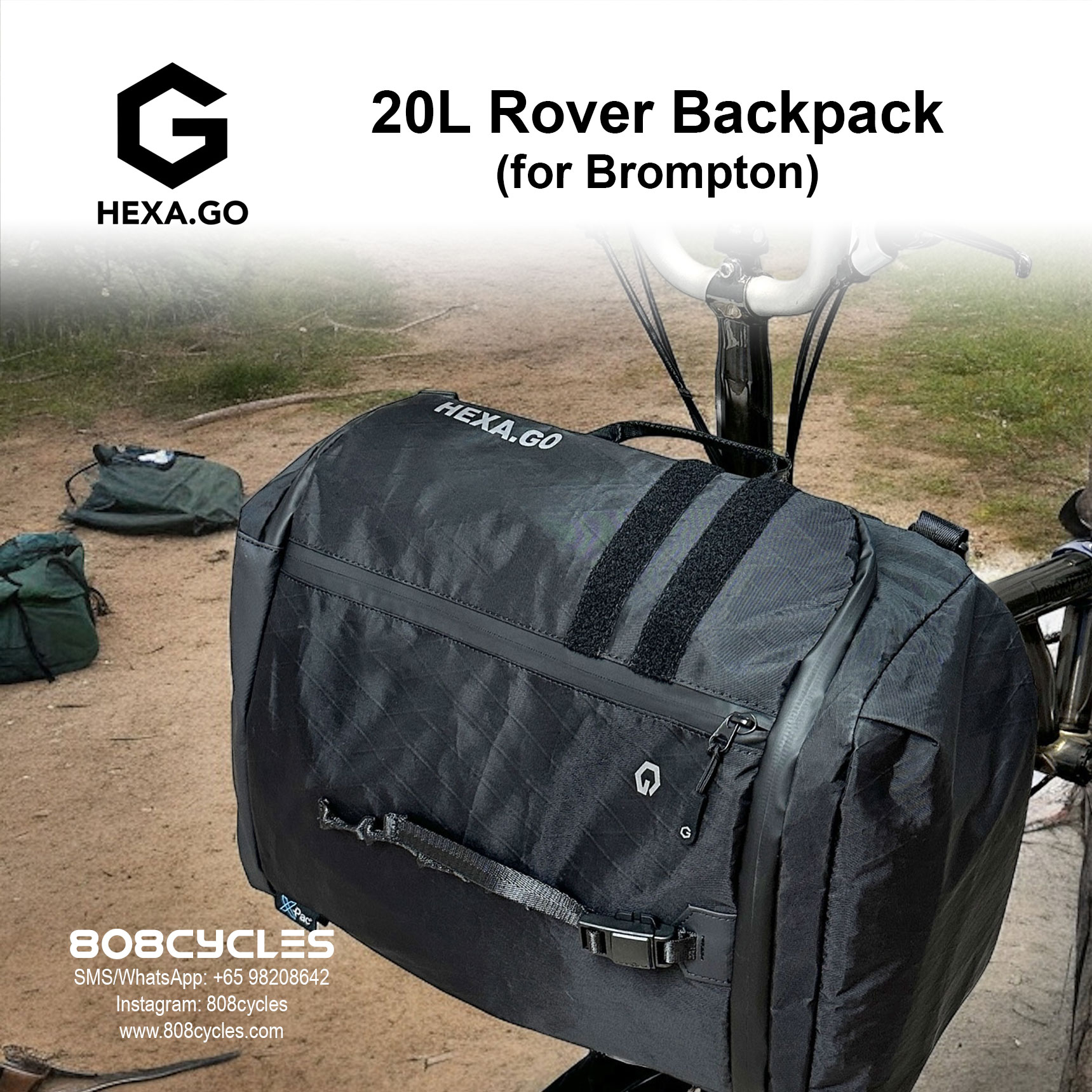 Hexa.Go 20L Rover Backpack for Brompton - Image 14