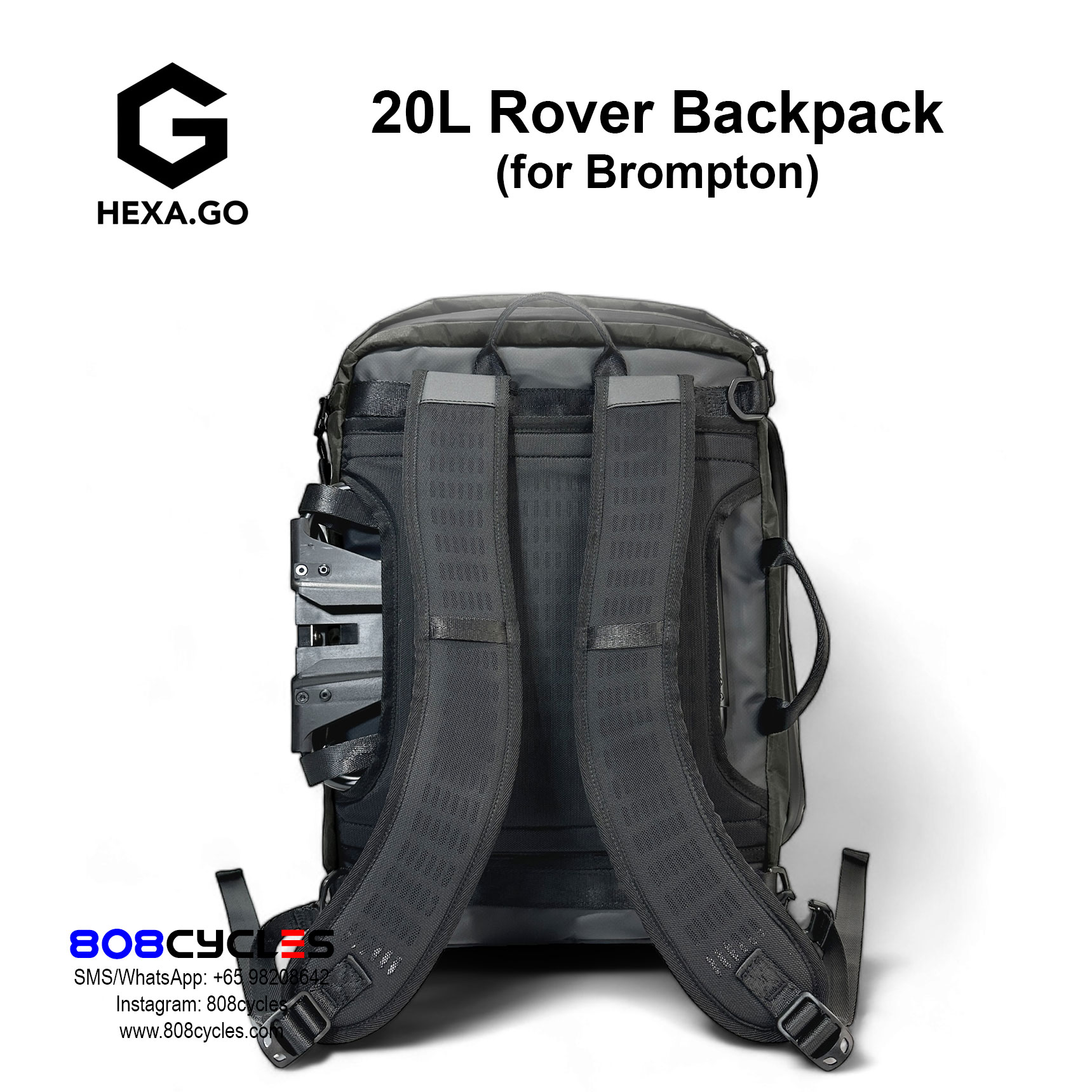 Hexa.Go 20L Rover Backpack for Brompton - Image 15