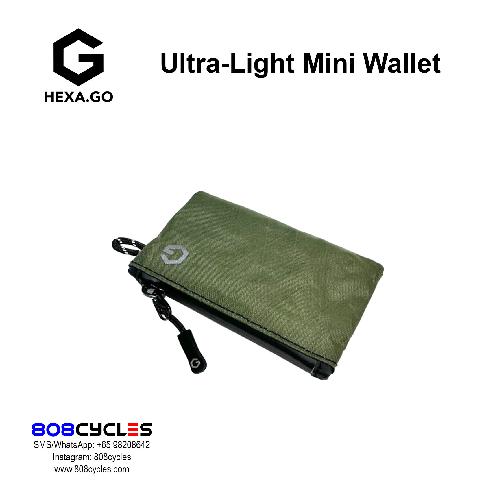 Hexa.Go Ultra-Light Mini Wallet – 808 Cycles