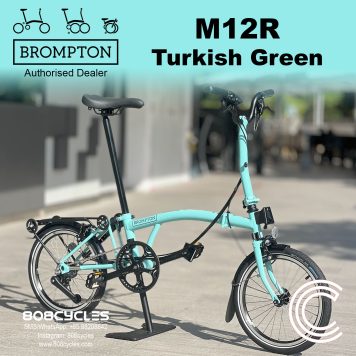 Brompton C Line M12R 12-Speed – Turkish Green