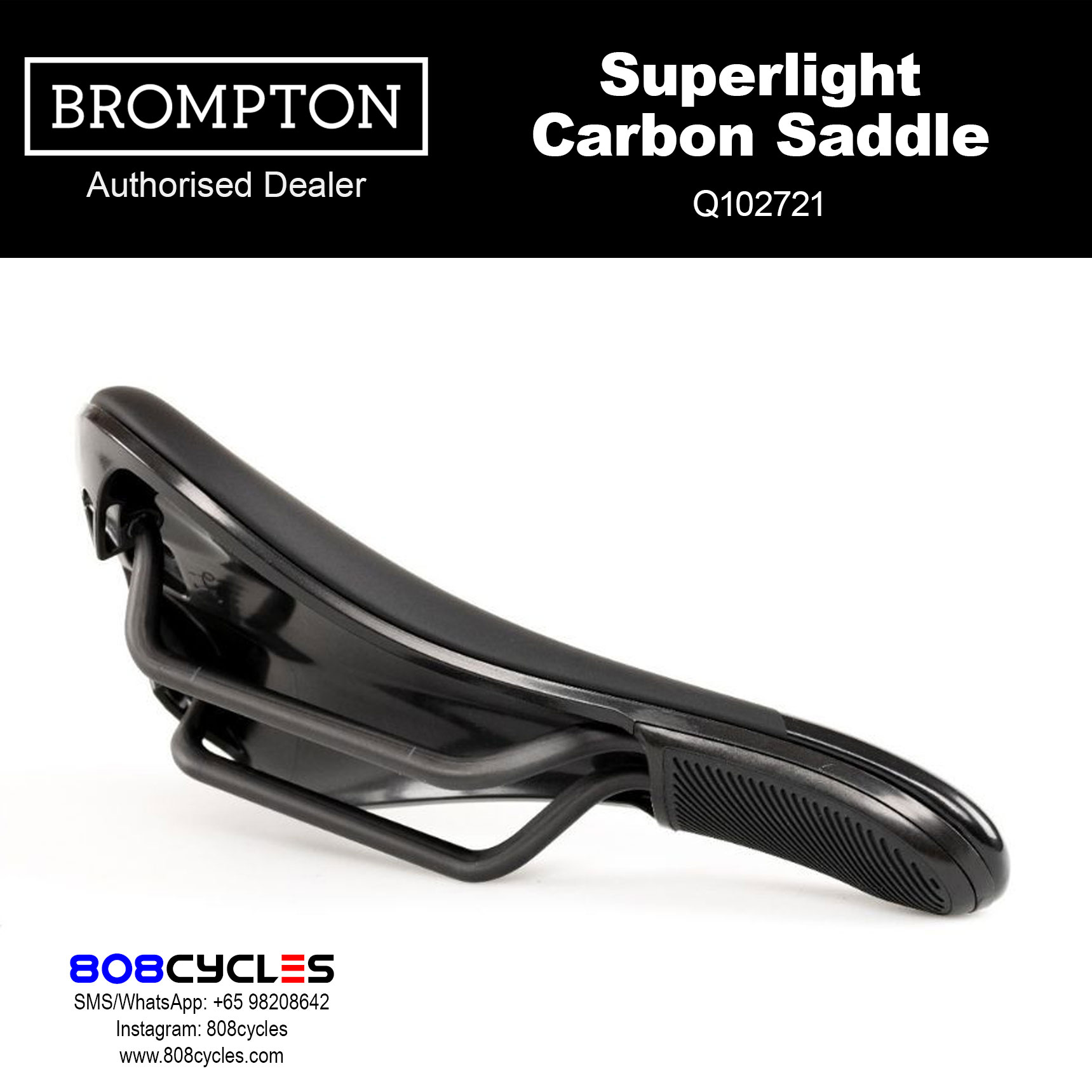 BROMPTON Superlight Carbon Saddle Q102721 - Image 2