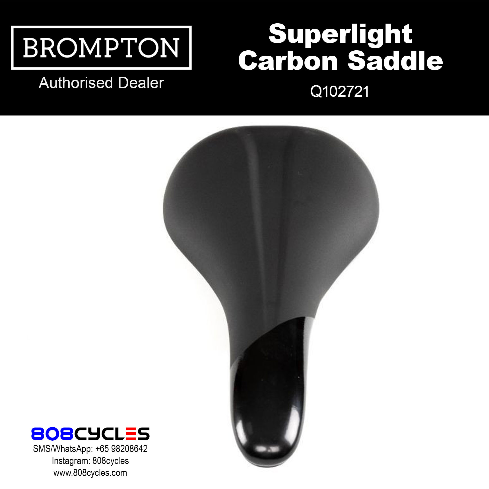 BROMPTON Superlight Carbon Saddle Q102721 - Image 3