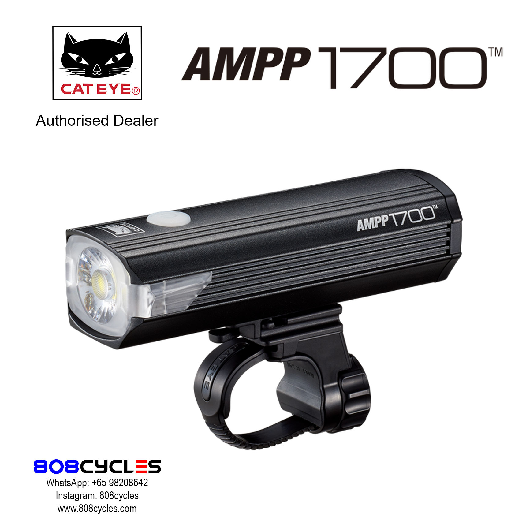 Cateye AMPP1700 Rechargeable Headlight