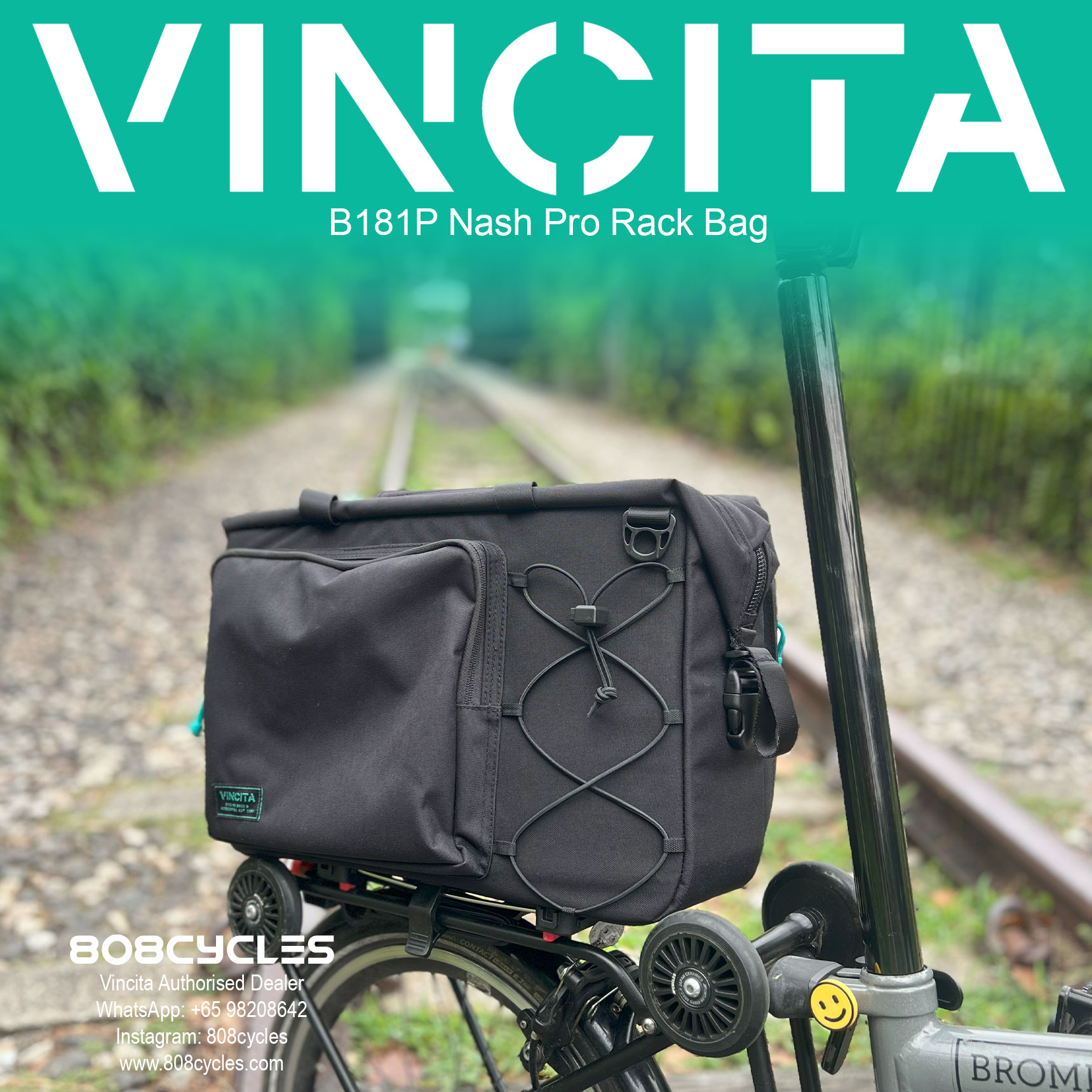 Vincita B181P Nash Pro Rear Rack Bag - Image 2