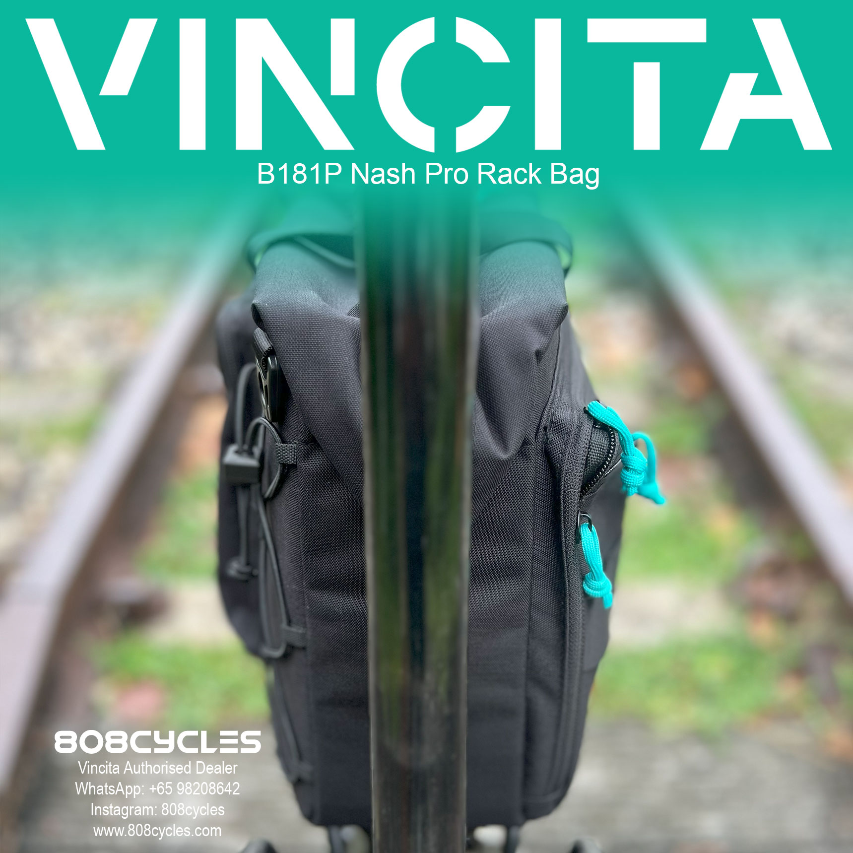 Vincita B181P Nash Pro Rear Rack Bag - Image 3