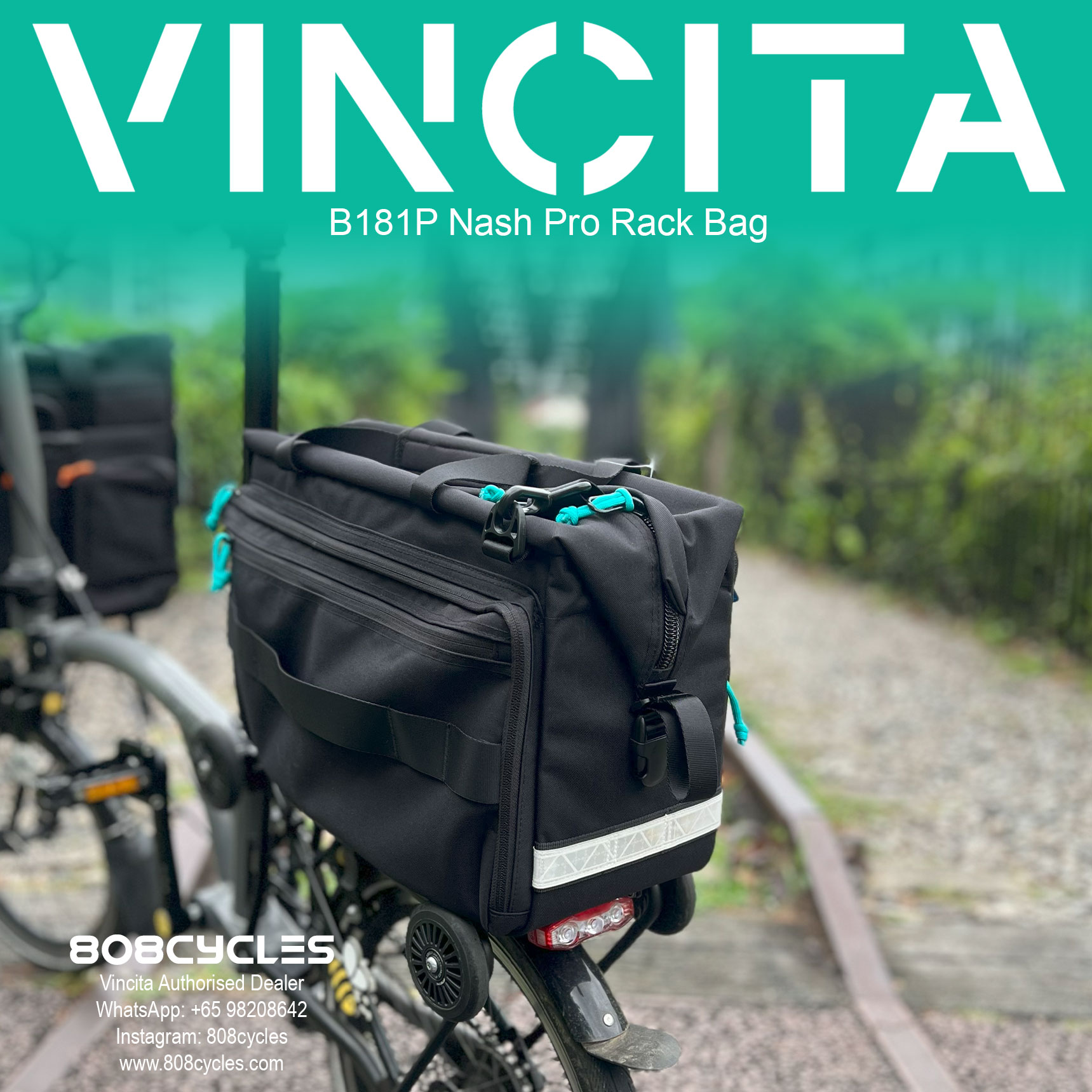 Vincita B181P Nash Pro Rear Rack Bag - Image 5