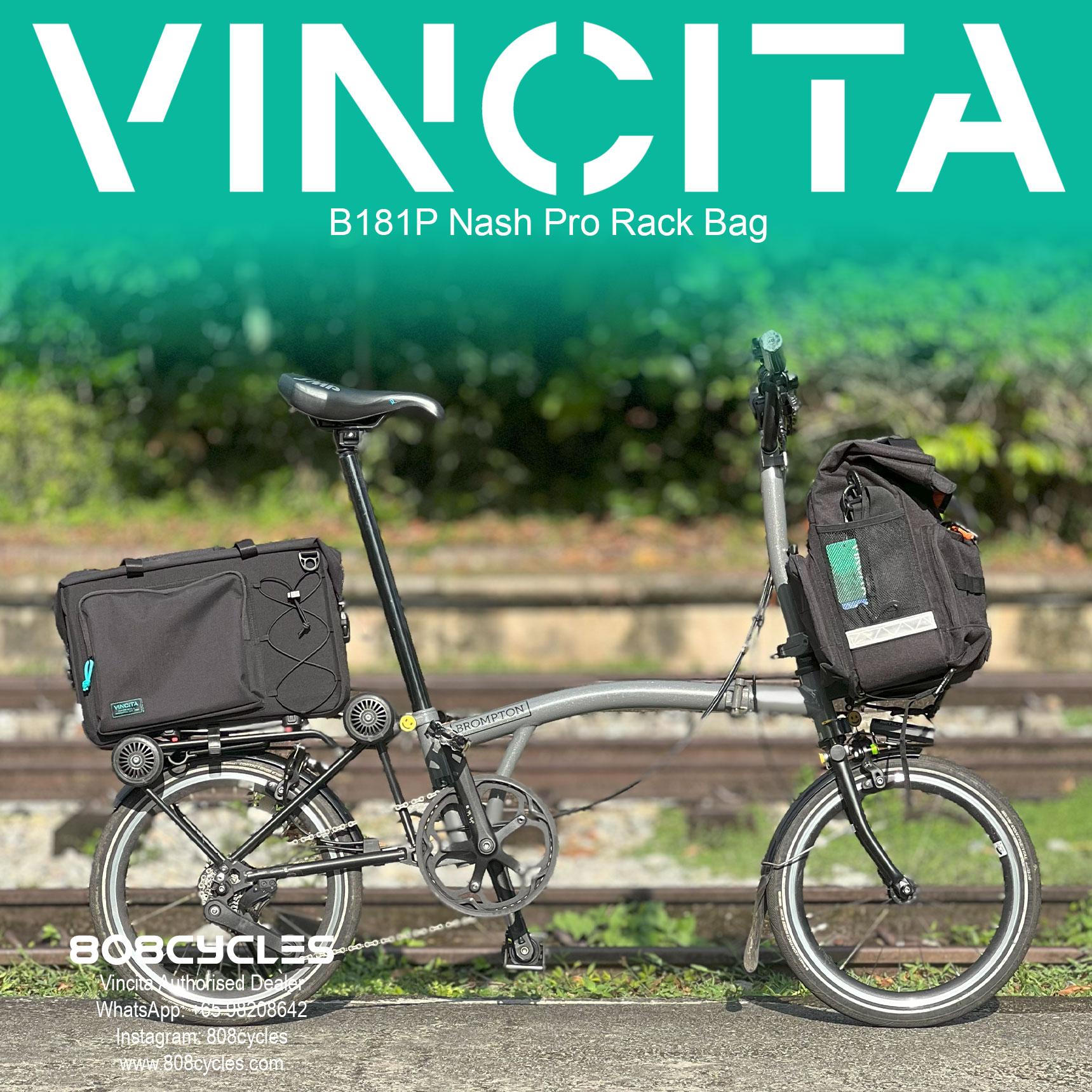 Vincita B181P Nash Pro Rear Rack Bag - Image 7