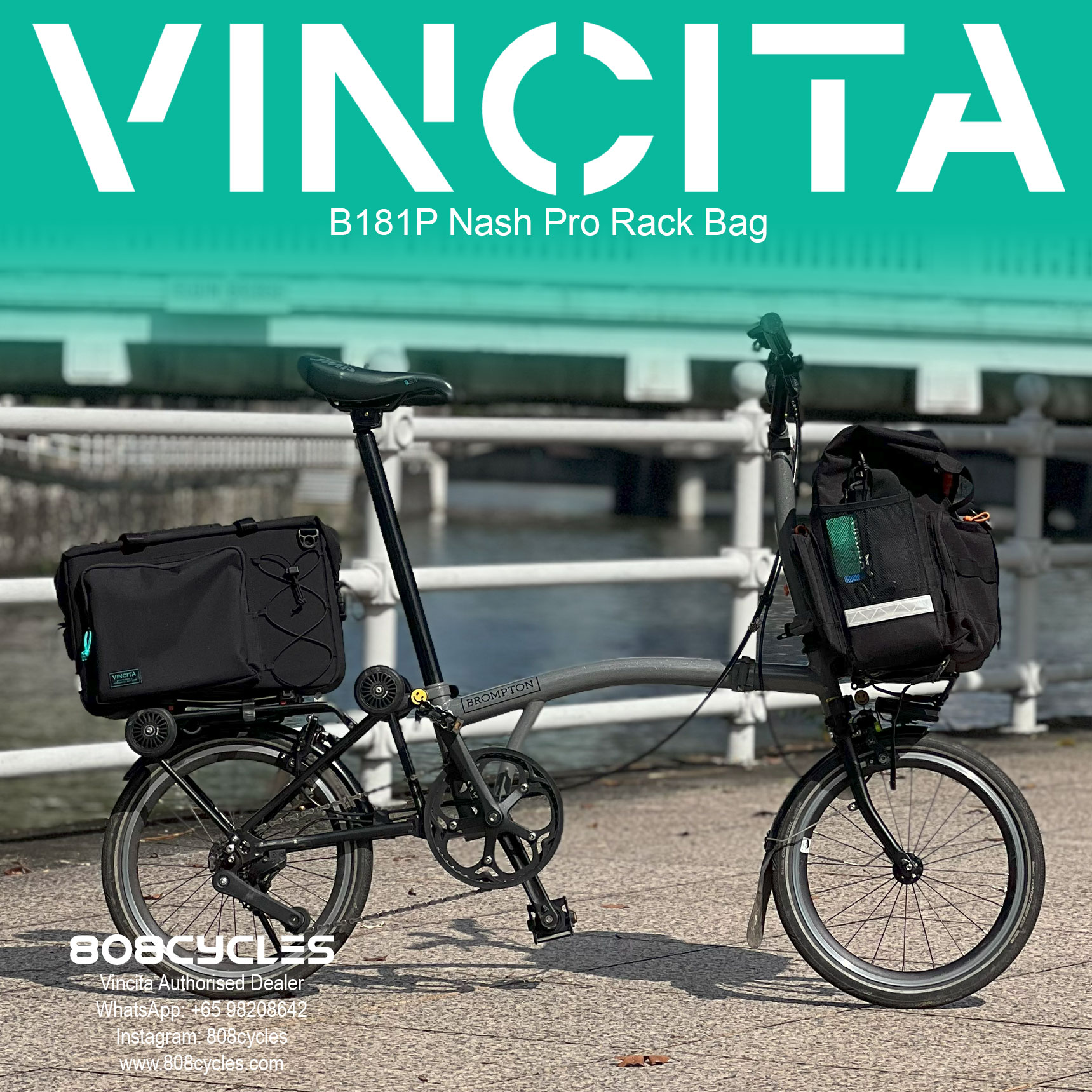 Vincita B181P Nash Pro Rear Rack Bag - Image 8