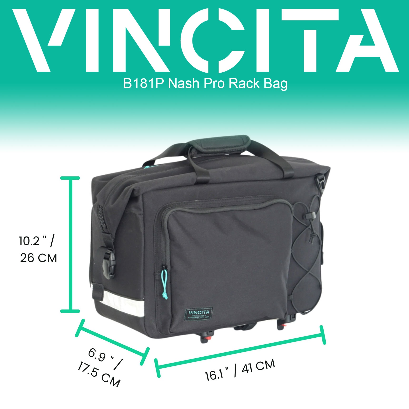 Vincita B181P Nash Pro Rear Rack Bag - Image 9
