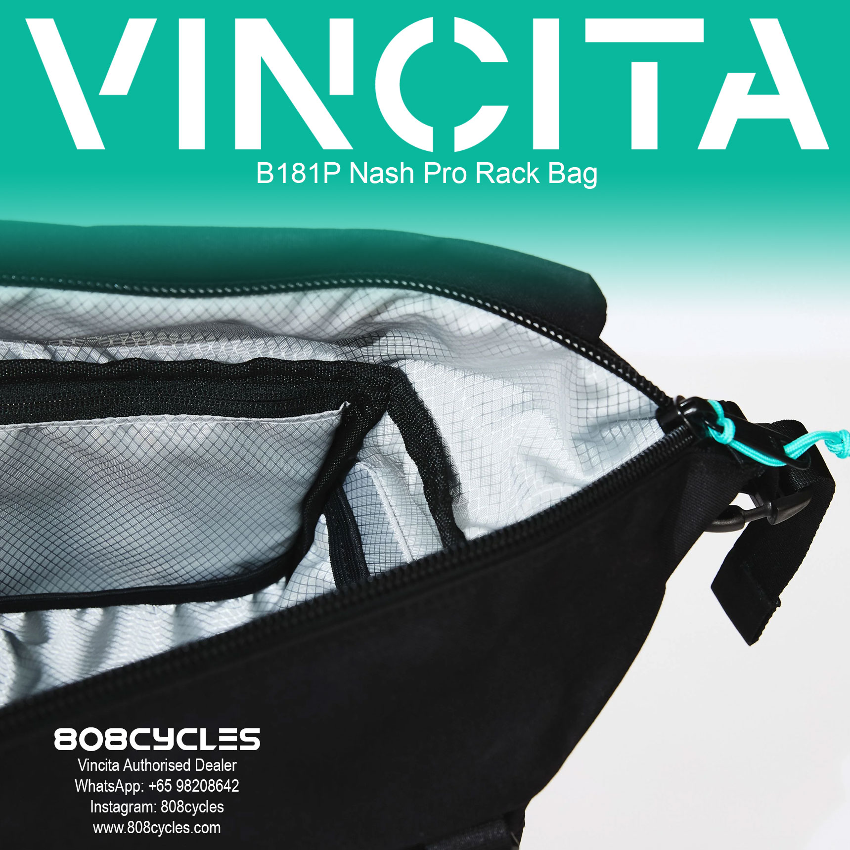 Vincita B181P Nash Pro Rear Rack Bag - Image 12