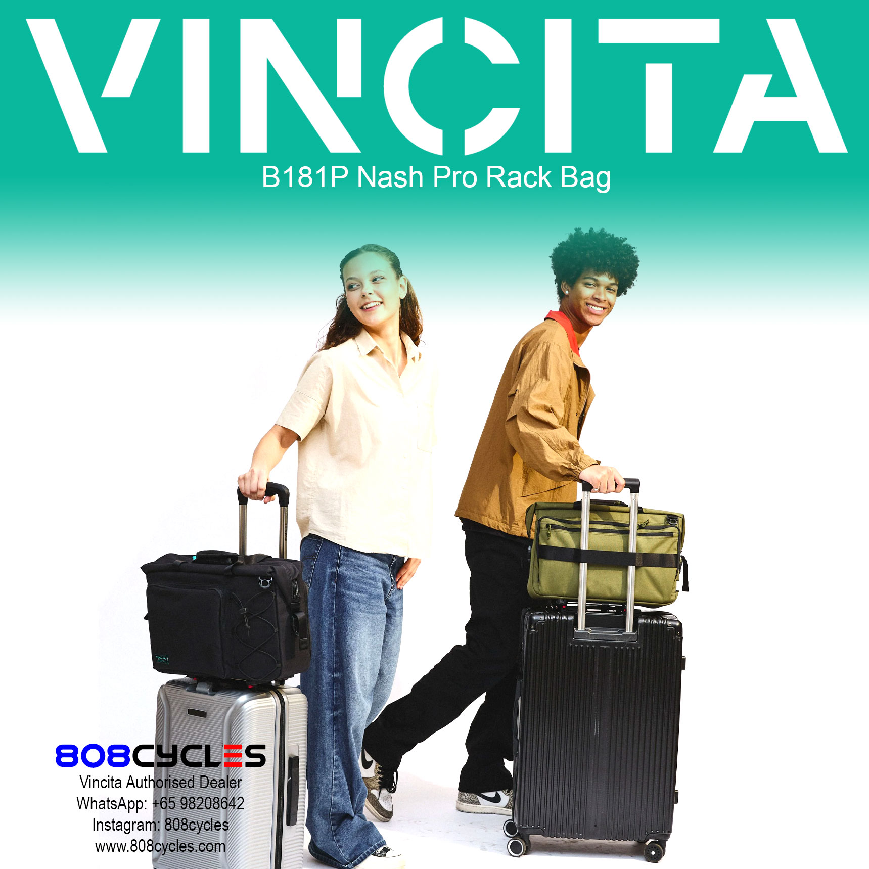 Vincita B181P Nash Pro Rear Rack Bag - Image 13