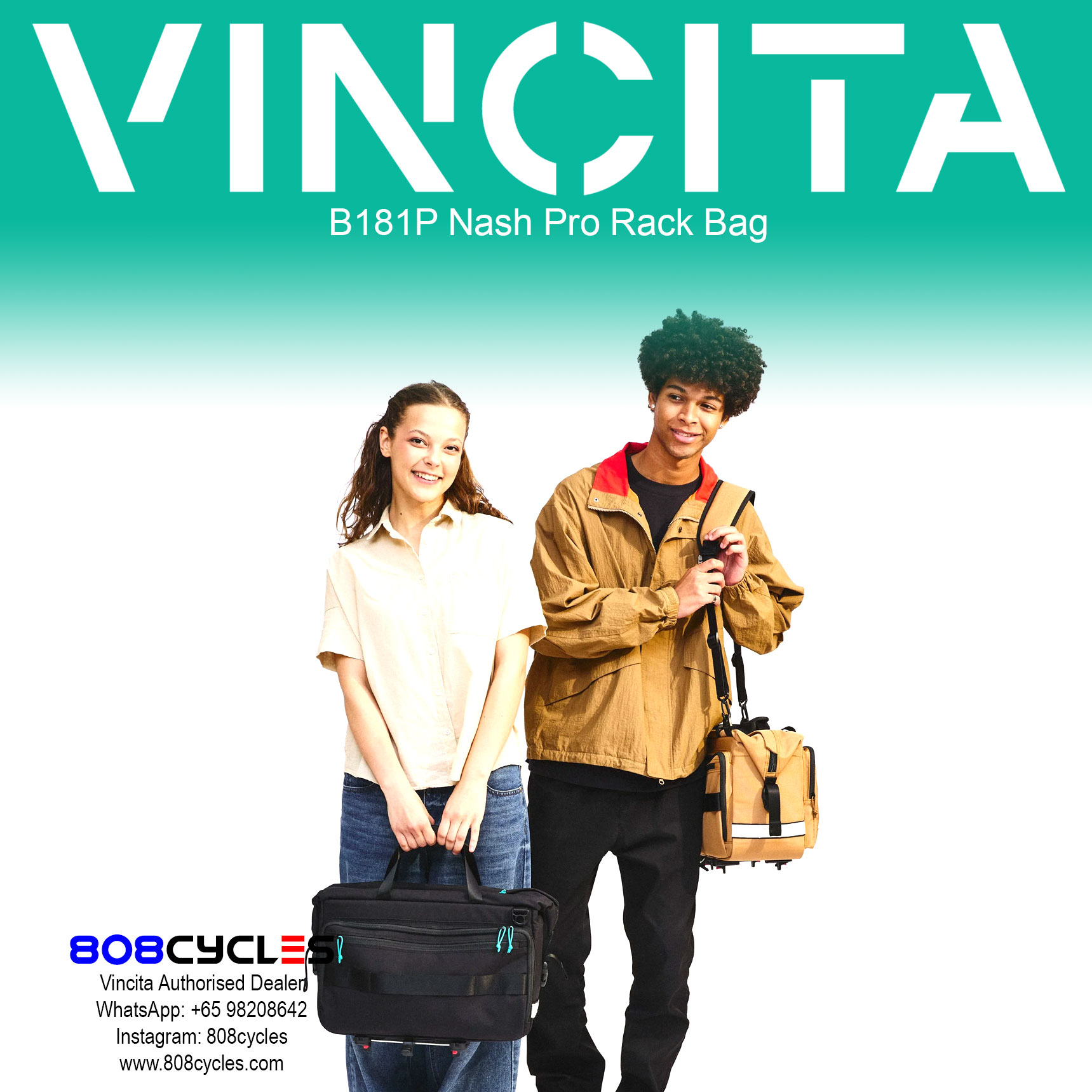 Vincita B181P Nash Pro Rear Rack Bag - Image 14