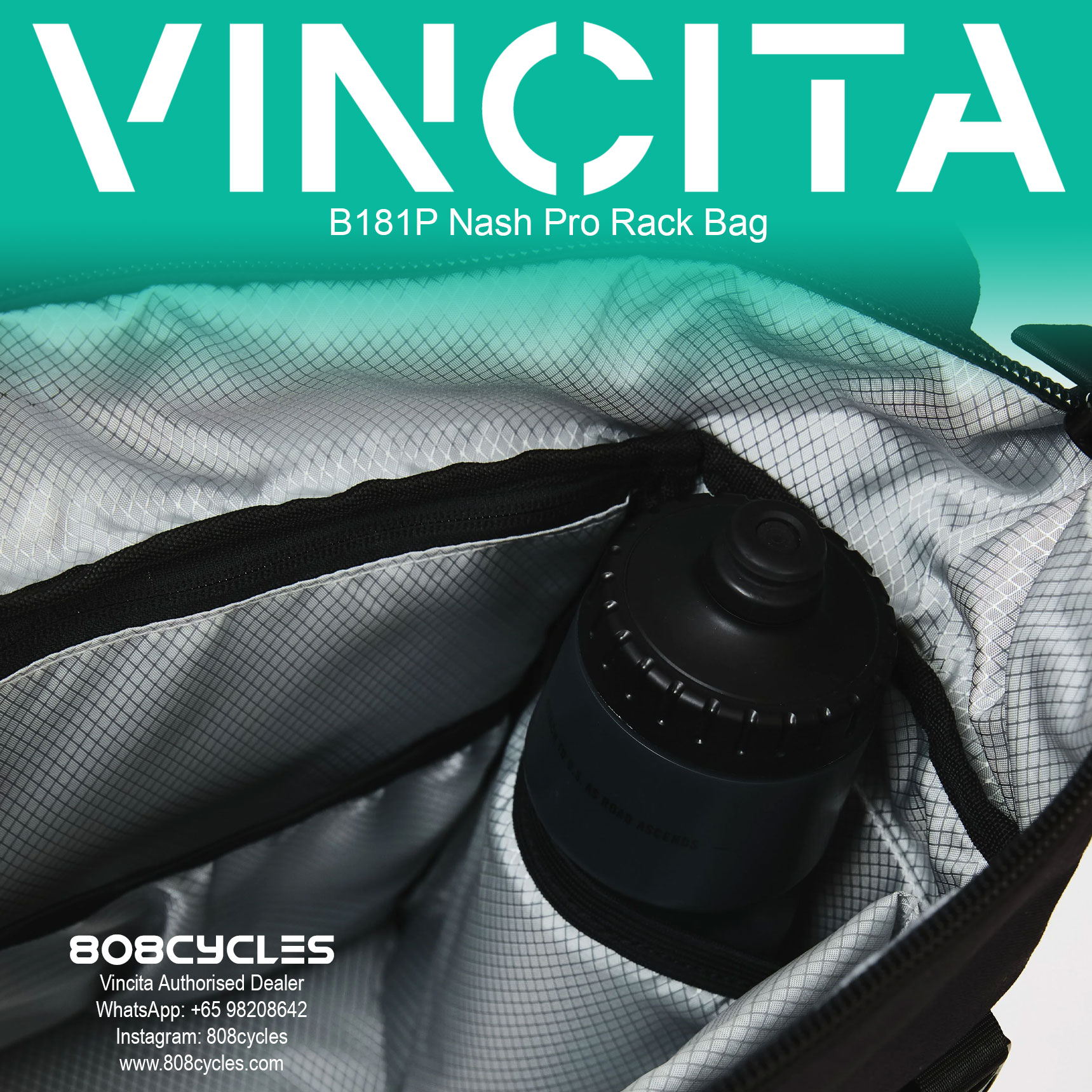 Vincita B181P Nash Pro Rear Rack Bag - Image 16