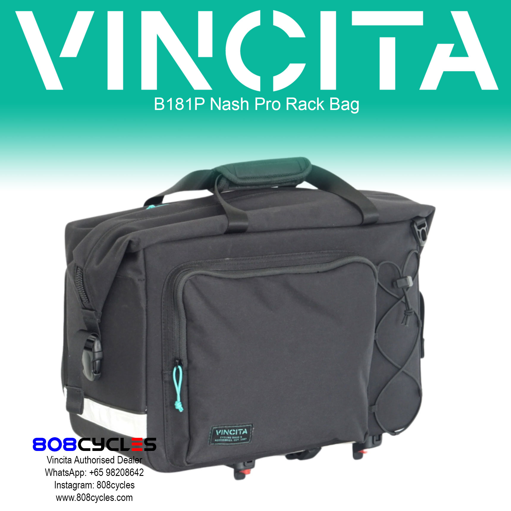 Vincita B181P Nash Pro Rear Rack Bag - Image 17