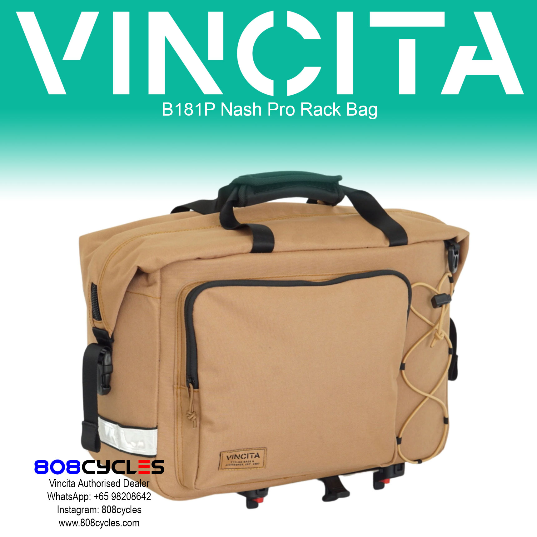 Vincita B181P Nash Pro Rear Rack Bag - Image 18