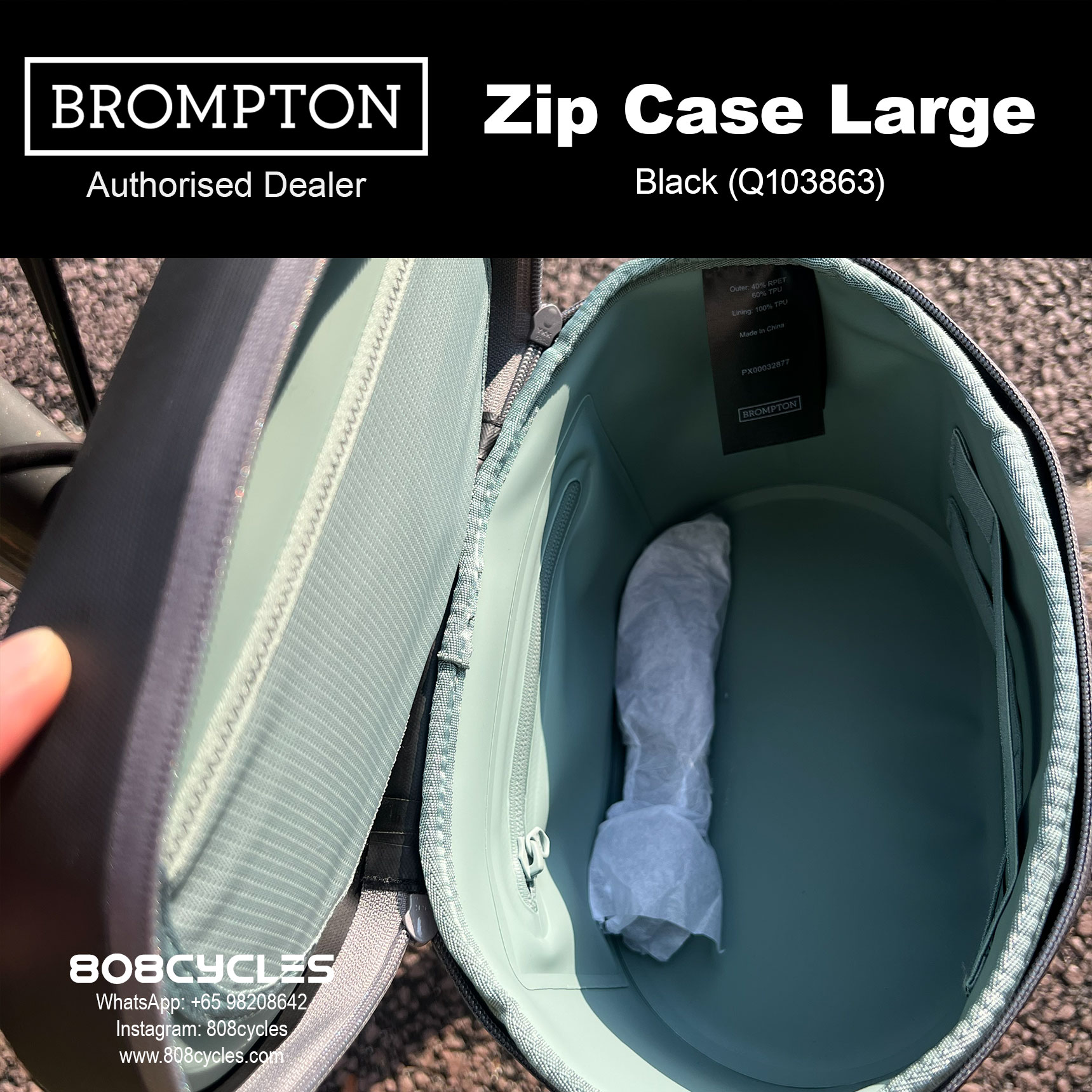 Brompton Zip Case Large – Protective Front Luggage - Image 5