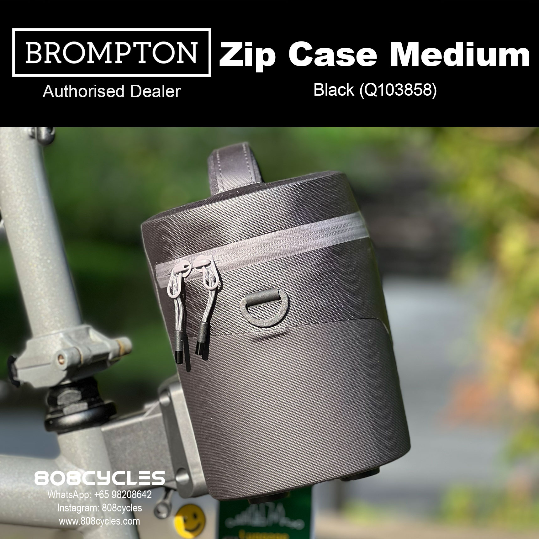 Brompton Zip Case Medium – Everyday Front Luggage - Image 4