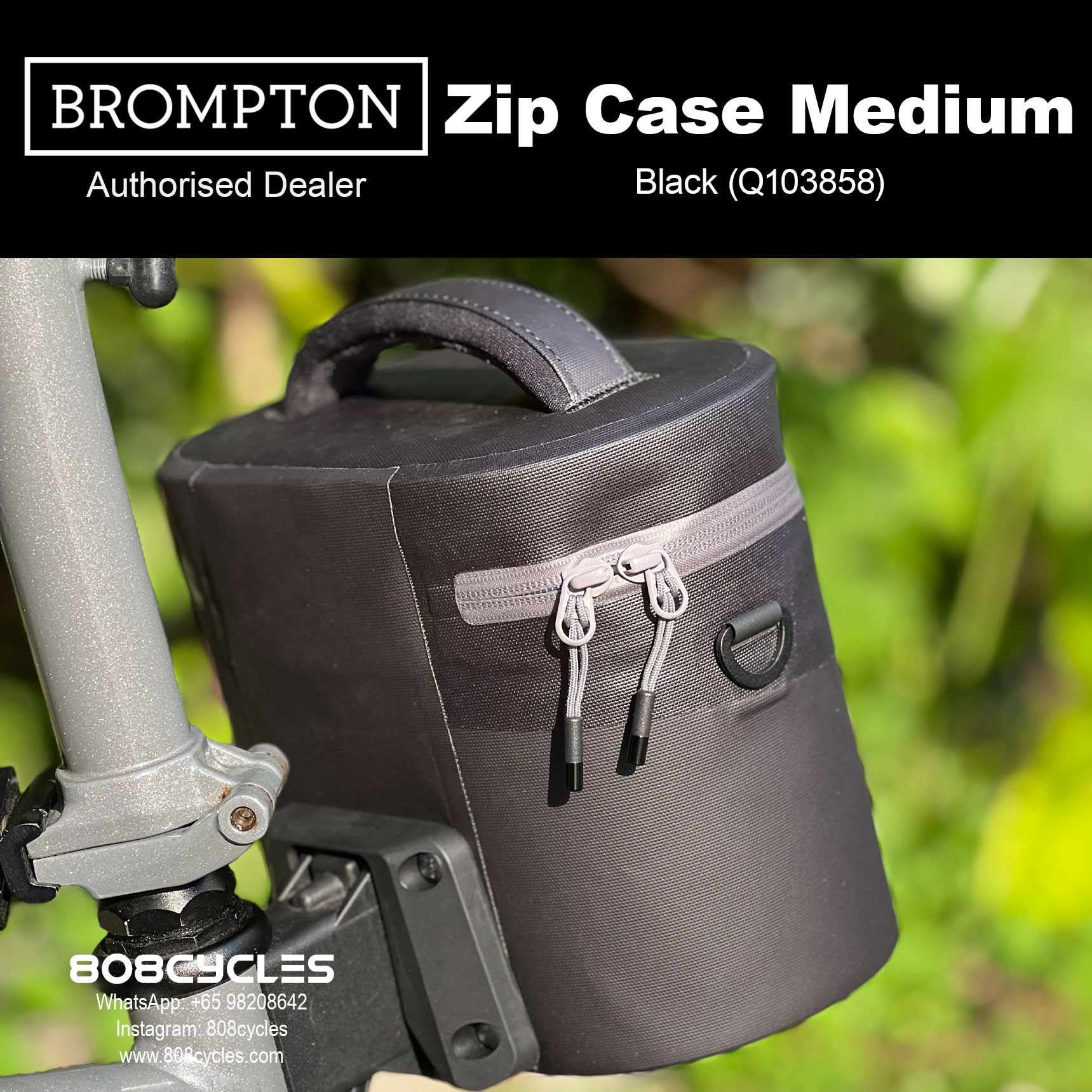 Brompton Zip Case Medium – Everyday Front Luggage - Image 5