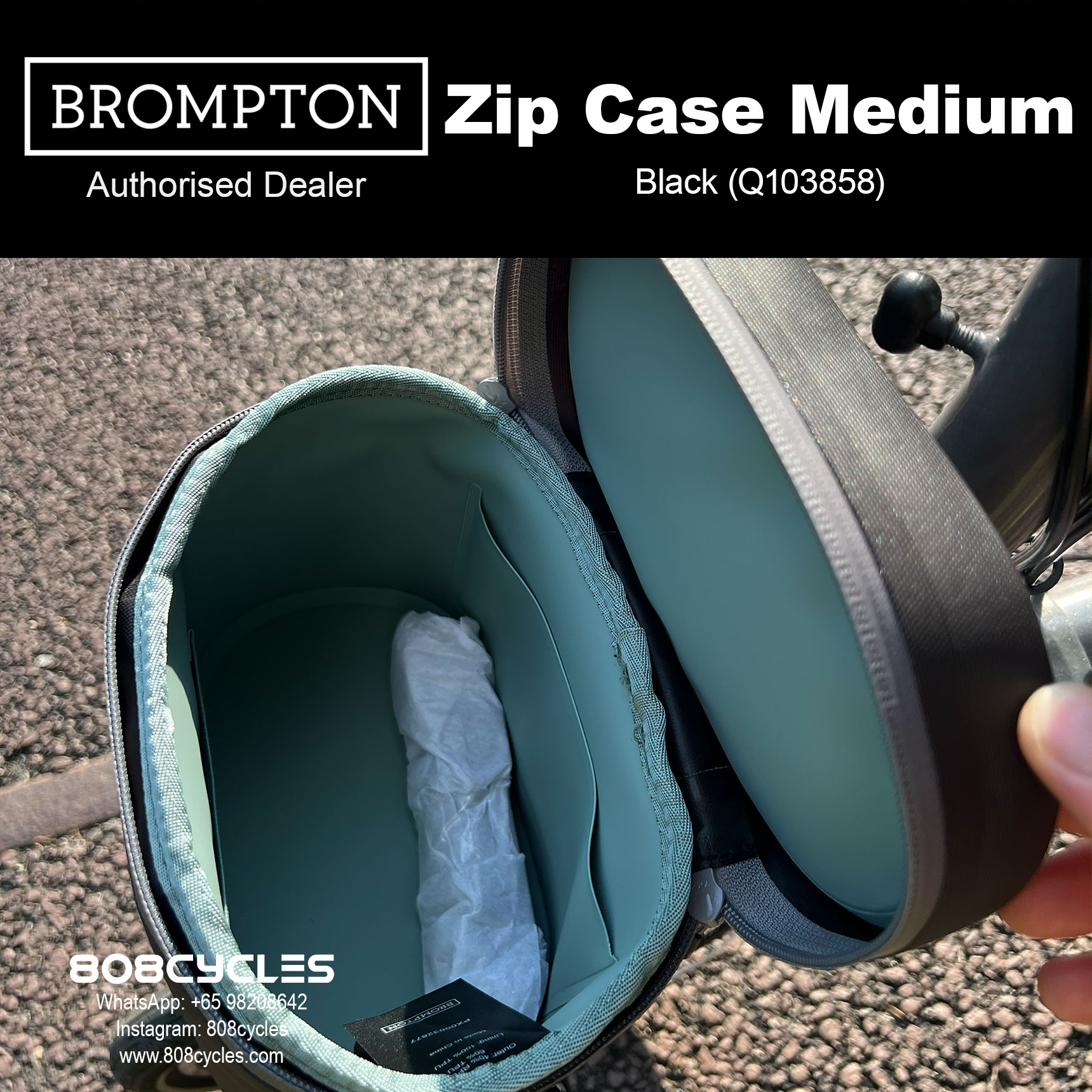 Brompton Zip Case Medium – Everyday Front Luggage - Image 6