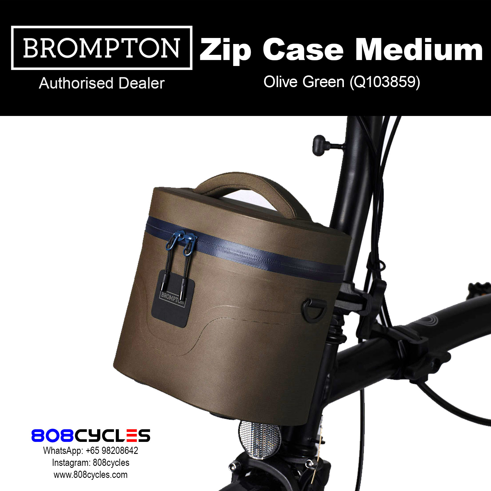 Brompton Zip Case Medium – Everyday Front Luggage - Image 7