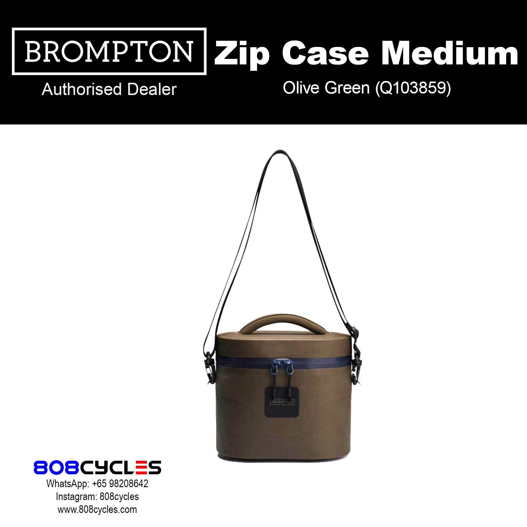 Brompton Zip Case Medium – Everyday Front Luggage - Image 9