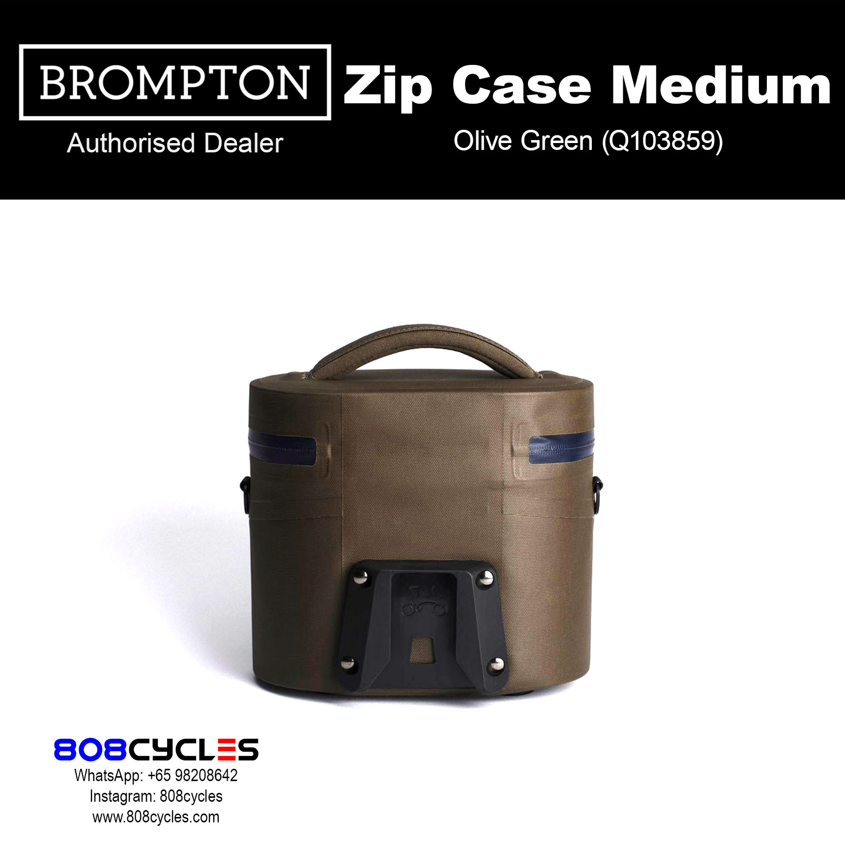 Brompton Zip Case Medium – Everyday Front Luggage - Image 10