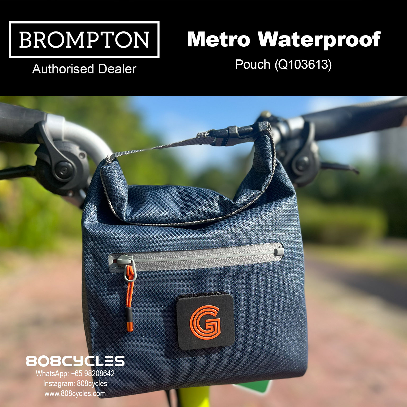 BROMPTON Metro Waterproof Pouch (Q103613) – 808 Cycles