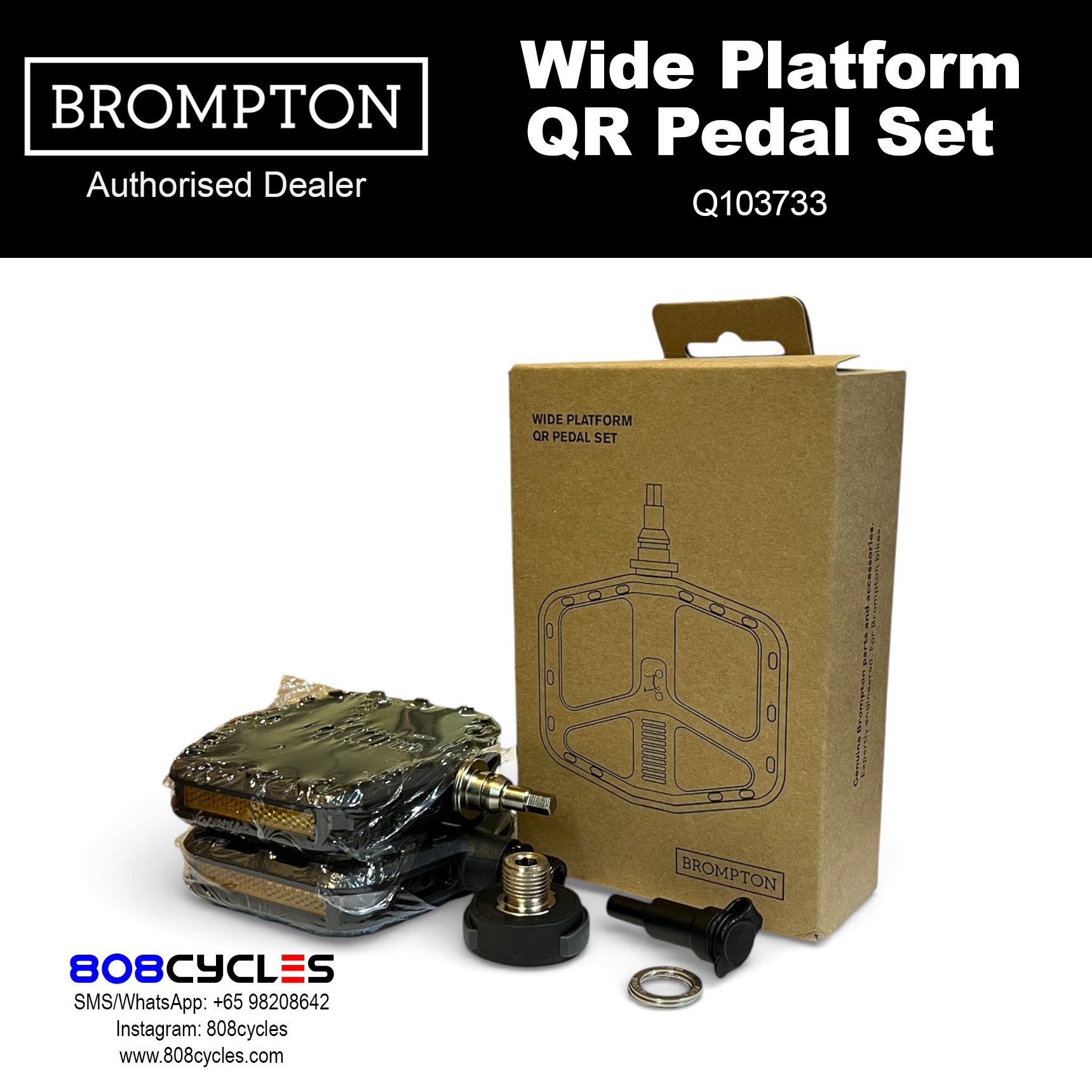 BROMPTON Wide Platform QR Pedal Set Q103733 - Image 2