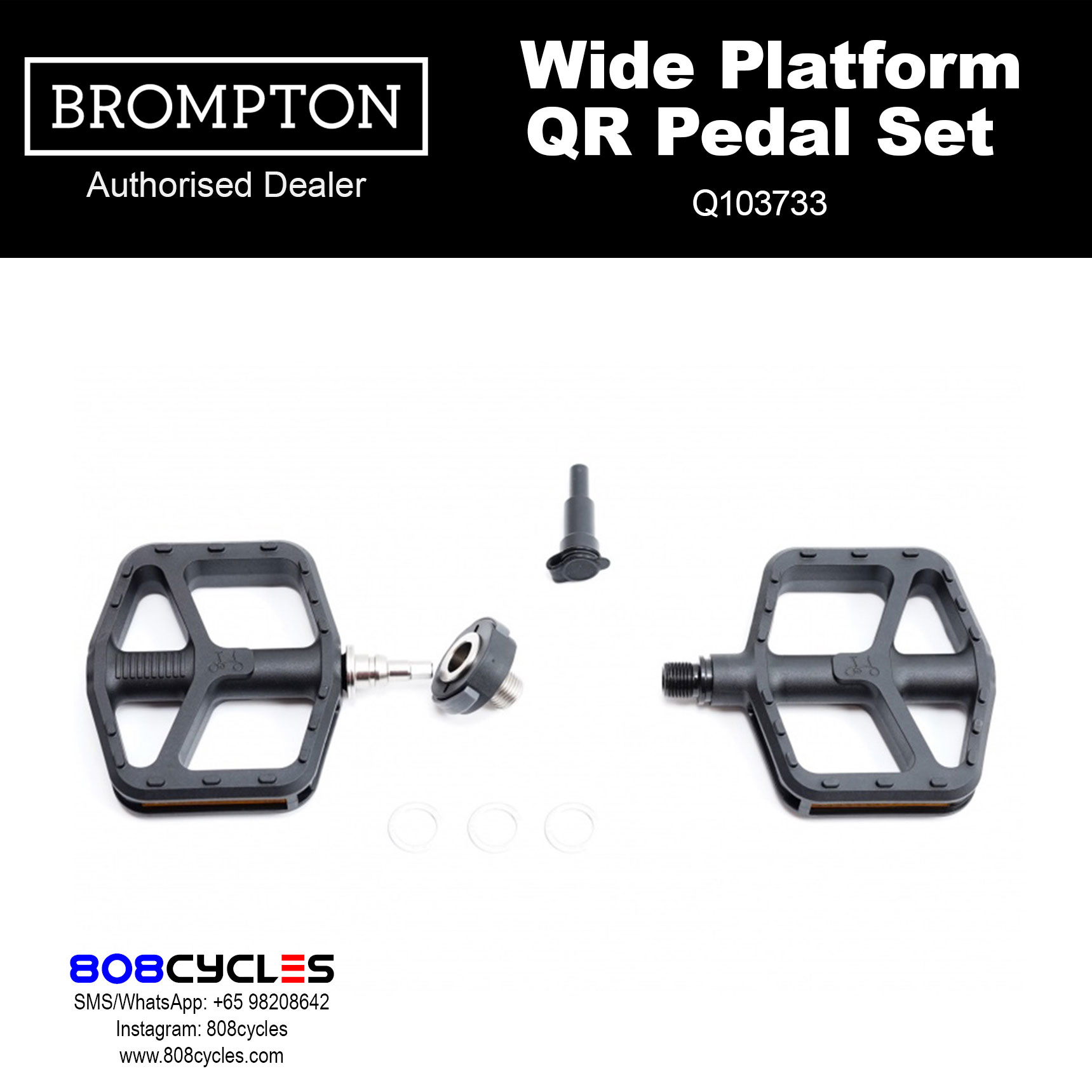 BROMPTON Wide Platform QR Pedal Set Q103733