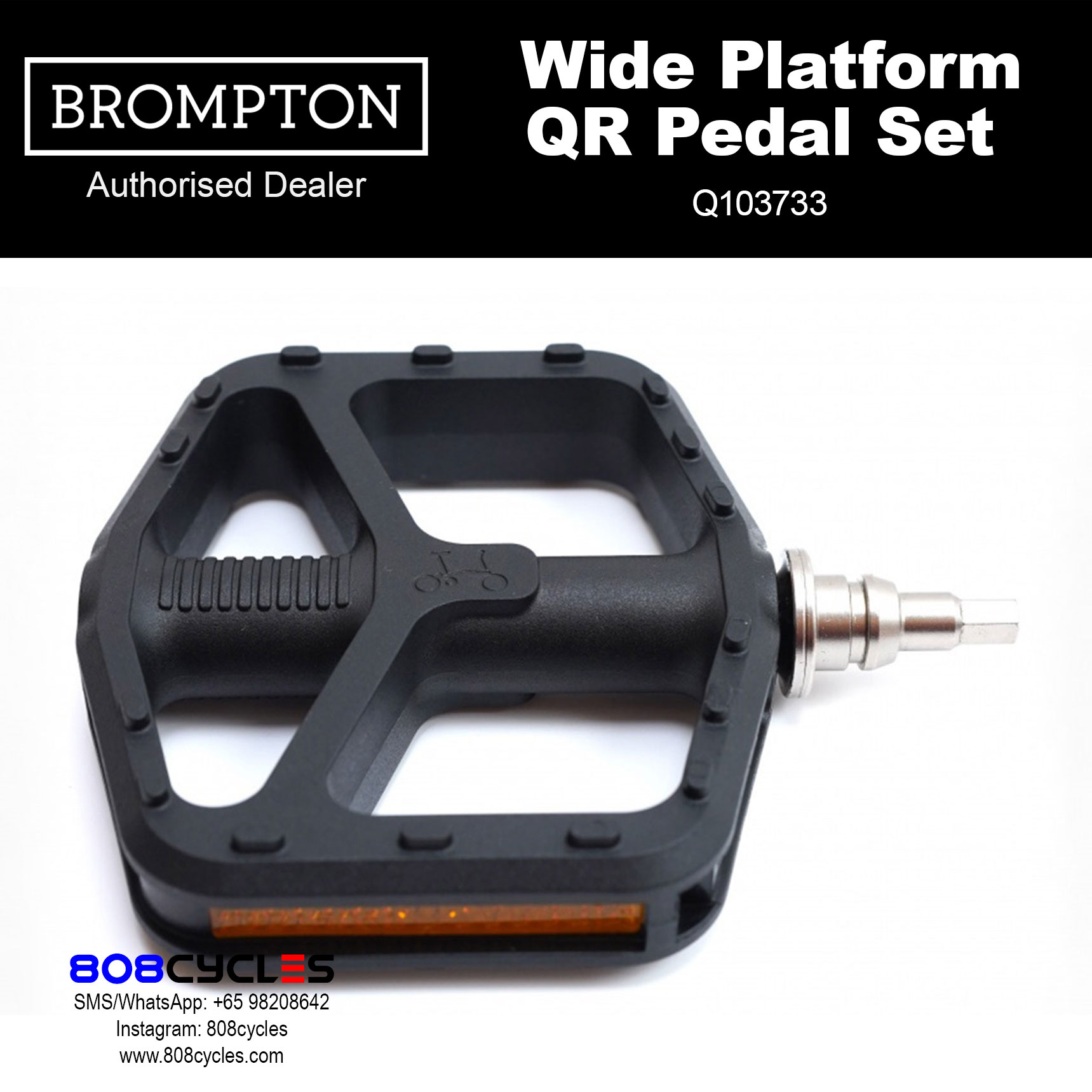 BROMPTON Wide Platform QR Pedal Set Q103733 - Image 4