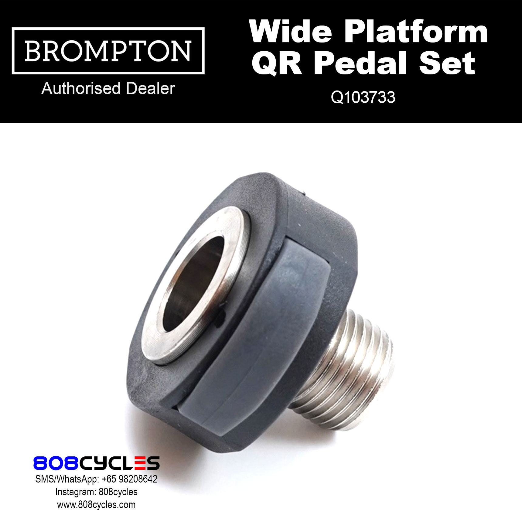 BROMPTON Wide Platform QR Pedal Set Q103733 - Image 7