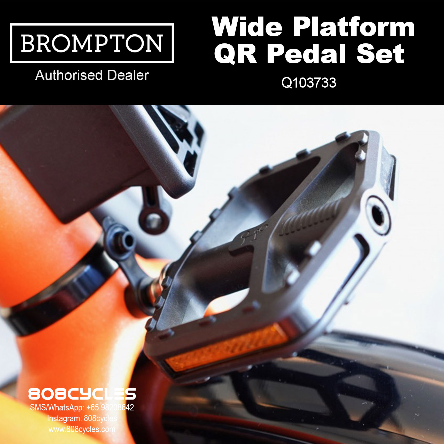 BROMPTON Wide Platform QR Pedal Set Q103733 - Image 11