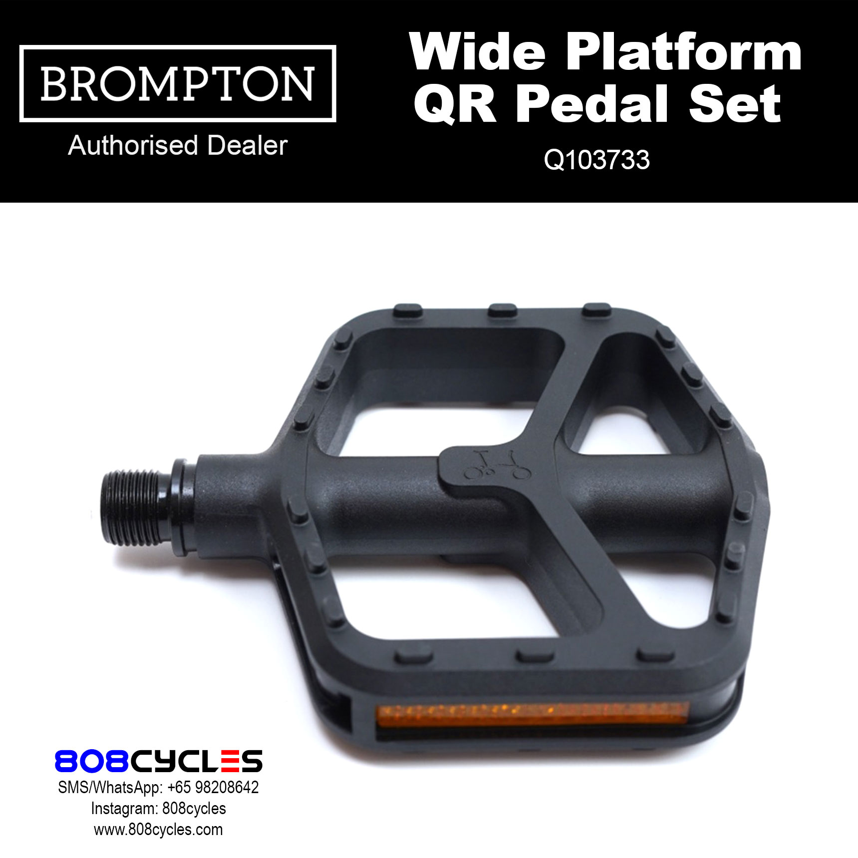 BROMPTON Wide Platform QR Pedal Set Q103733 - Image 12