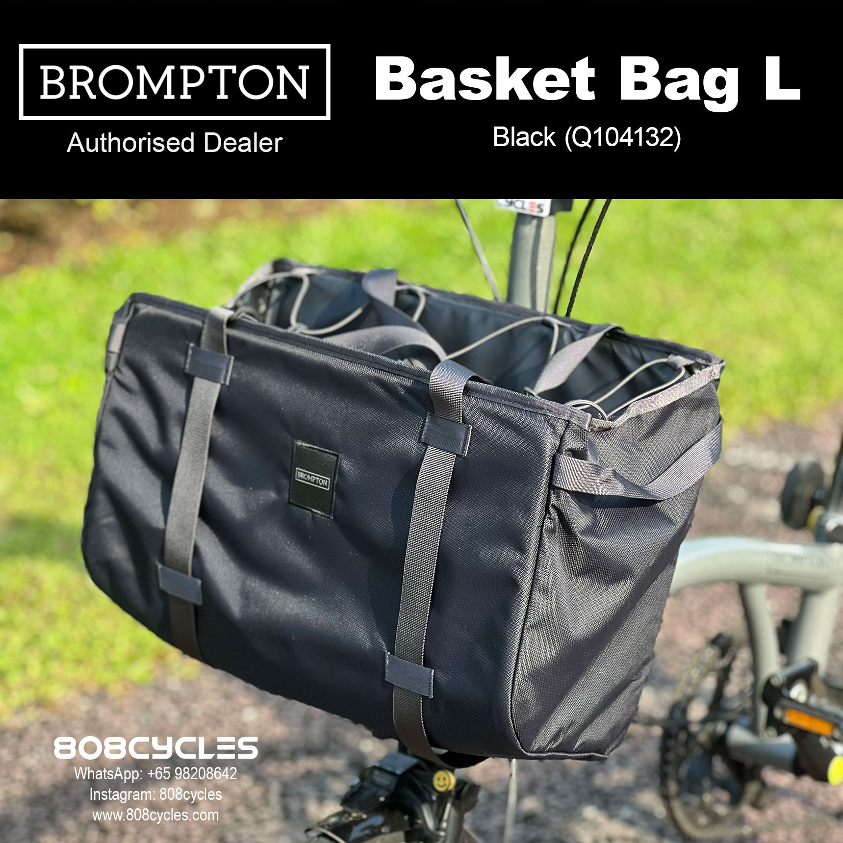 Brompton Basket Bag Large – Open-Top Shopping Bag - Image 3