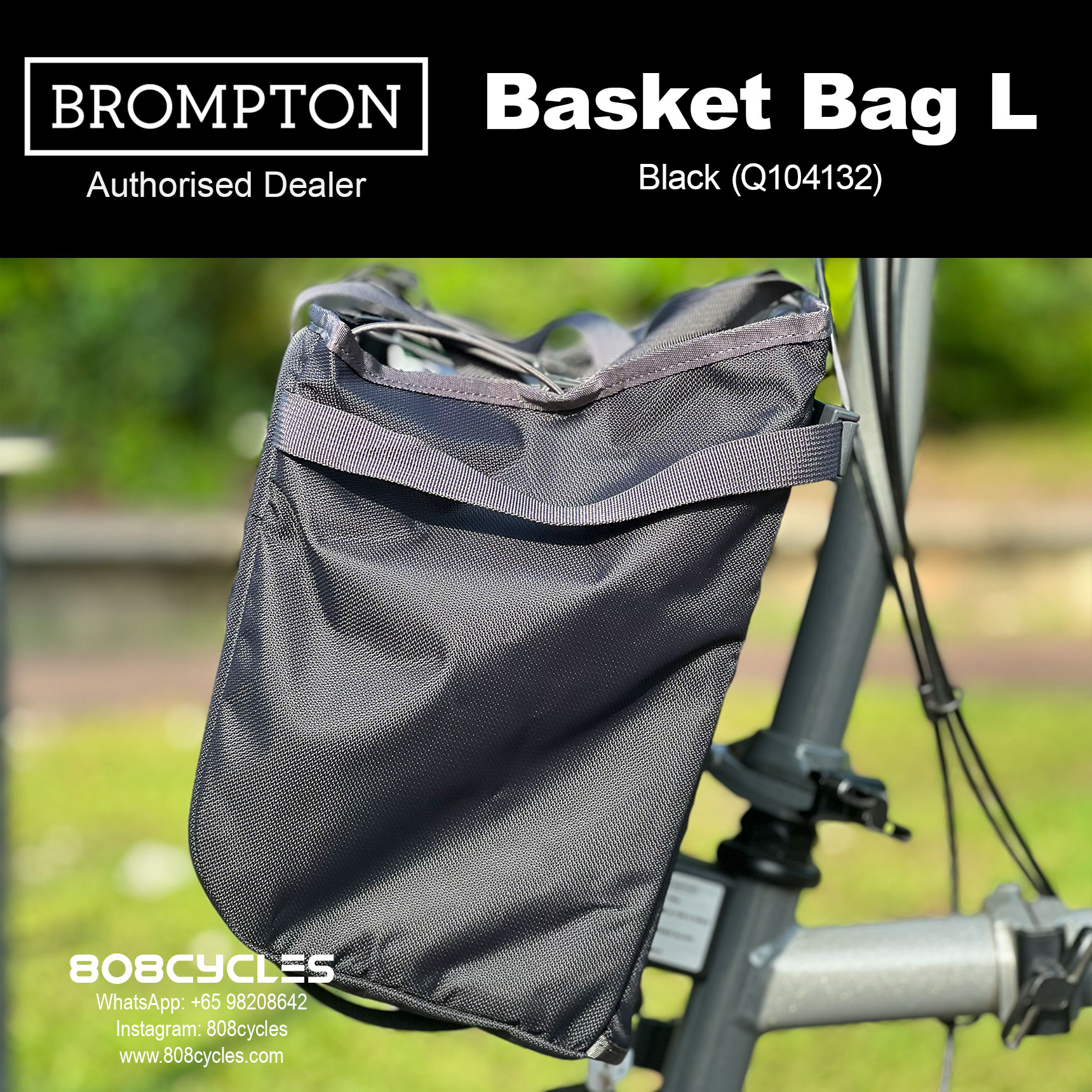 Brompton Basket Bag Large – Open-Top Shopping Bag - Image 4