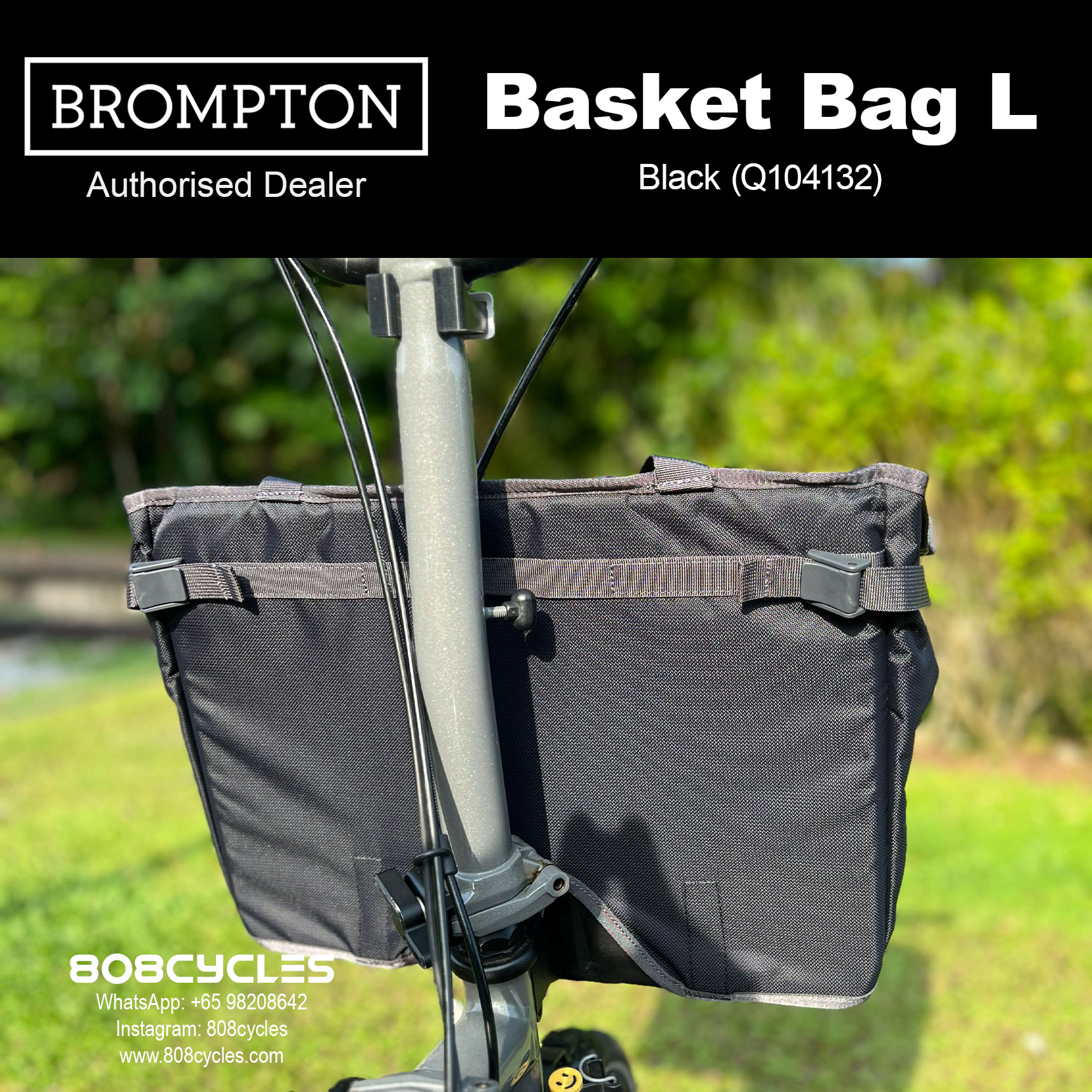 Brompton Basket Bag Large – Open-Top Shopping Bag - Image 6