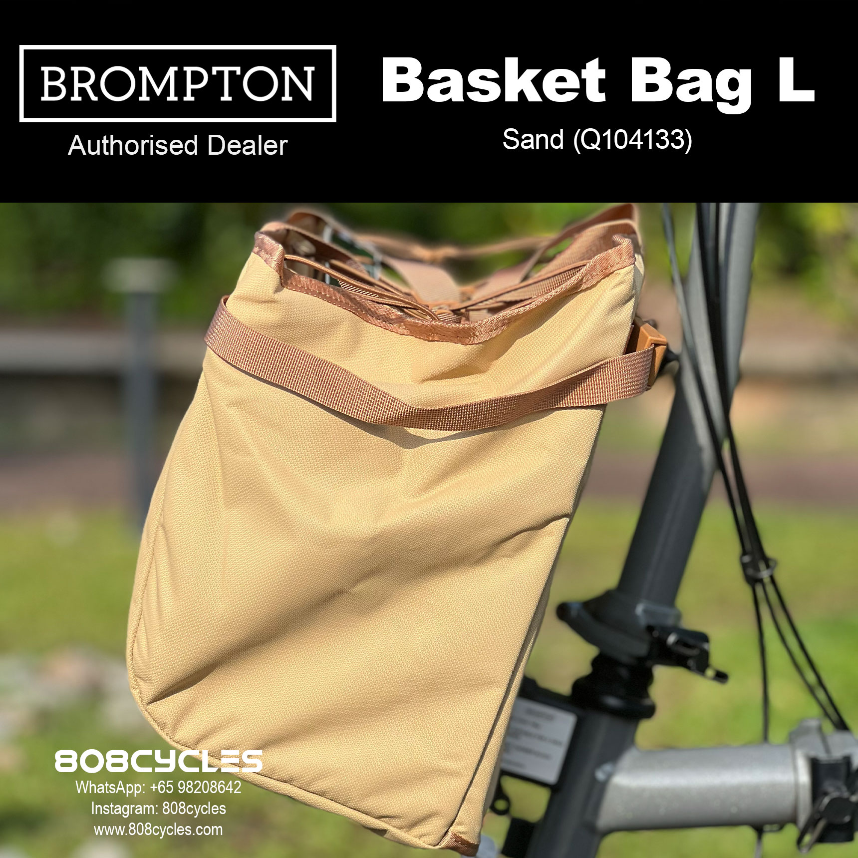 Brompton Basket Bag Large – Open-Top Shopping Bag - Image 9