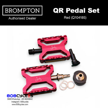 BROMPTON Superlight QR Pedal Set - Red Q104185