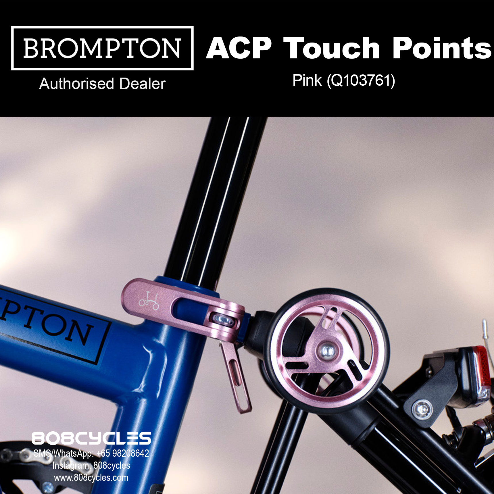 Brompton ColourLab Touch Points in Pink Q103761