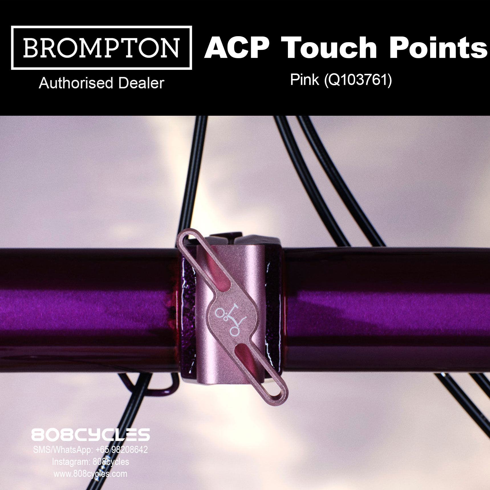Brompton ColourLab Touch Points in Pink Q103761