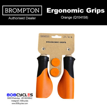 Brompton ColourLab Ergonomic Grips in Orange
