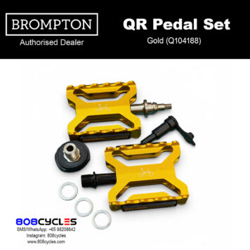 BROMPTON Superlight QR Pedal Set - Gold Q104188