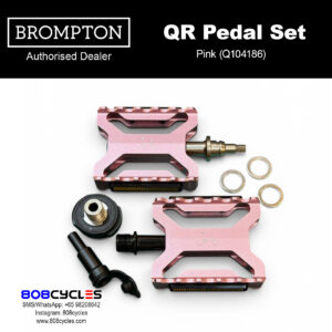 Brompton QR Pedal Set in Pink Q104186