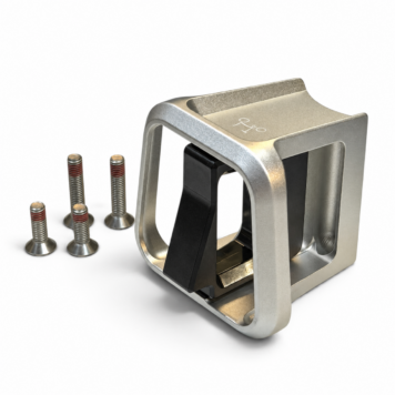 Brompton ColourLab Forged Front Carrier Block – Silver (Q103890)