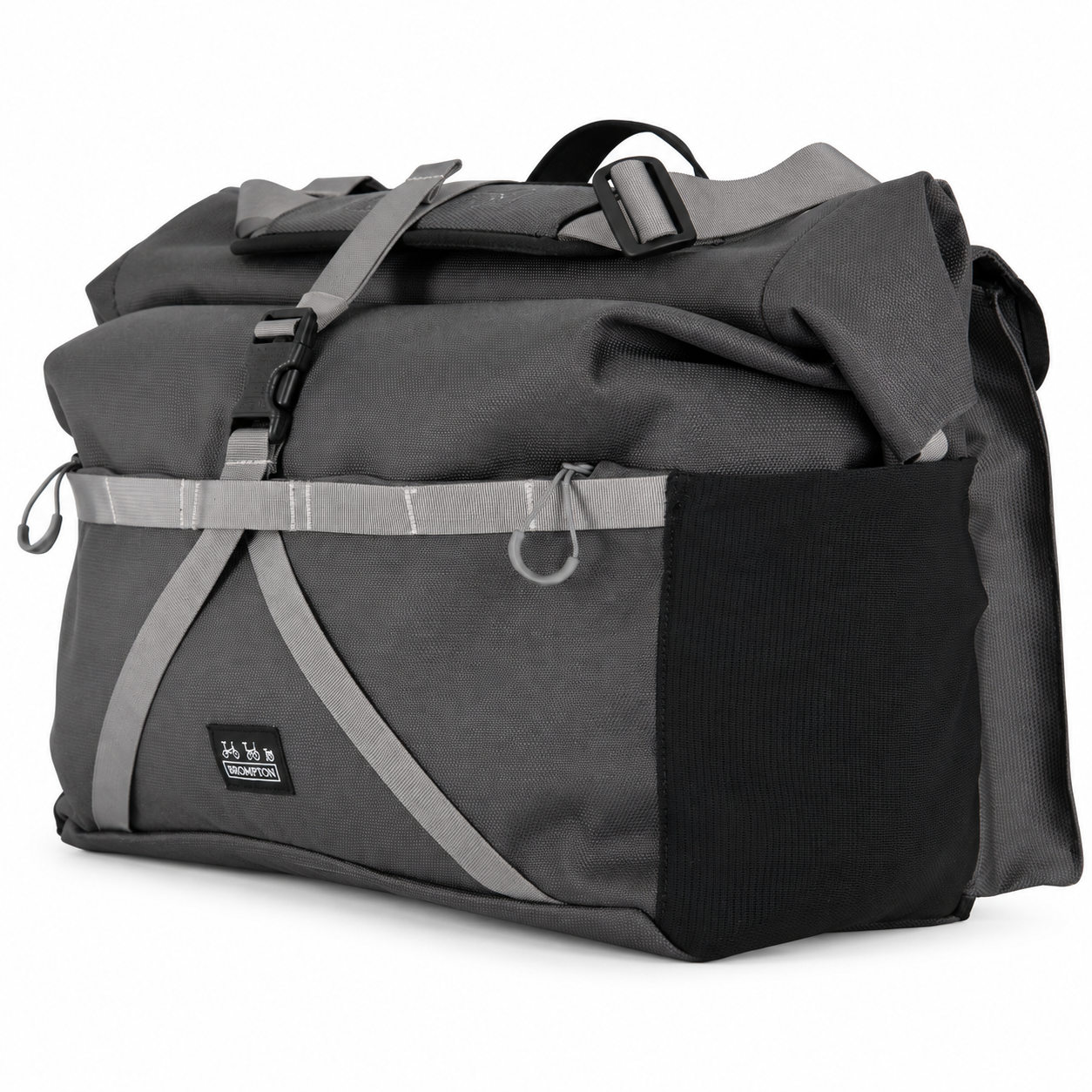 Brompton Borough Roll Top Bag Large – Dark Grey – 808 Cycles