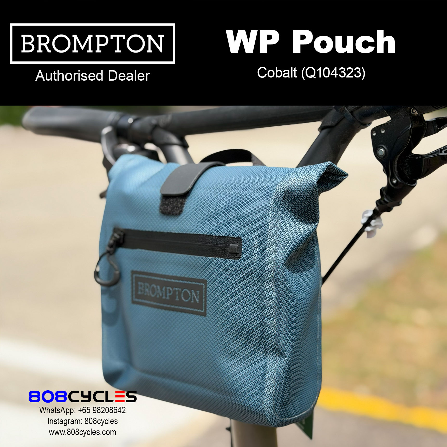 Brompton WP Pouch 2L – Cobalt or Copper