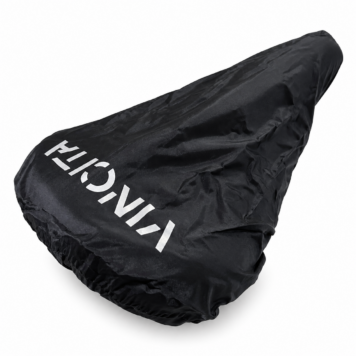 Vincita B504C-BL Waterproof Rain Cover for Leather Bicycle Saddles on white background