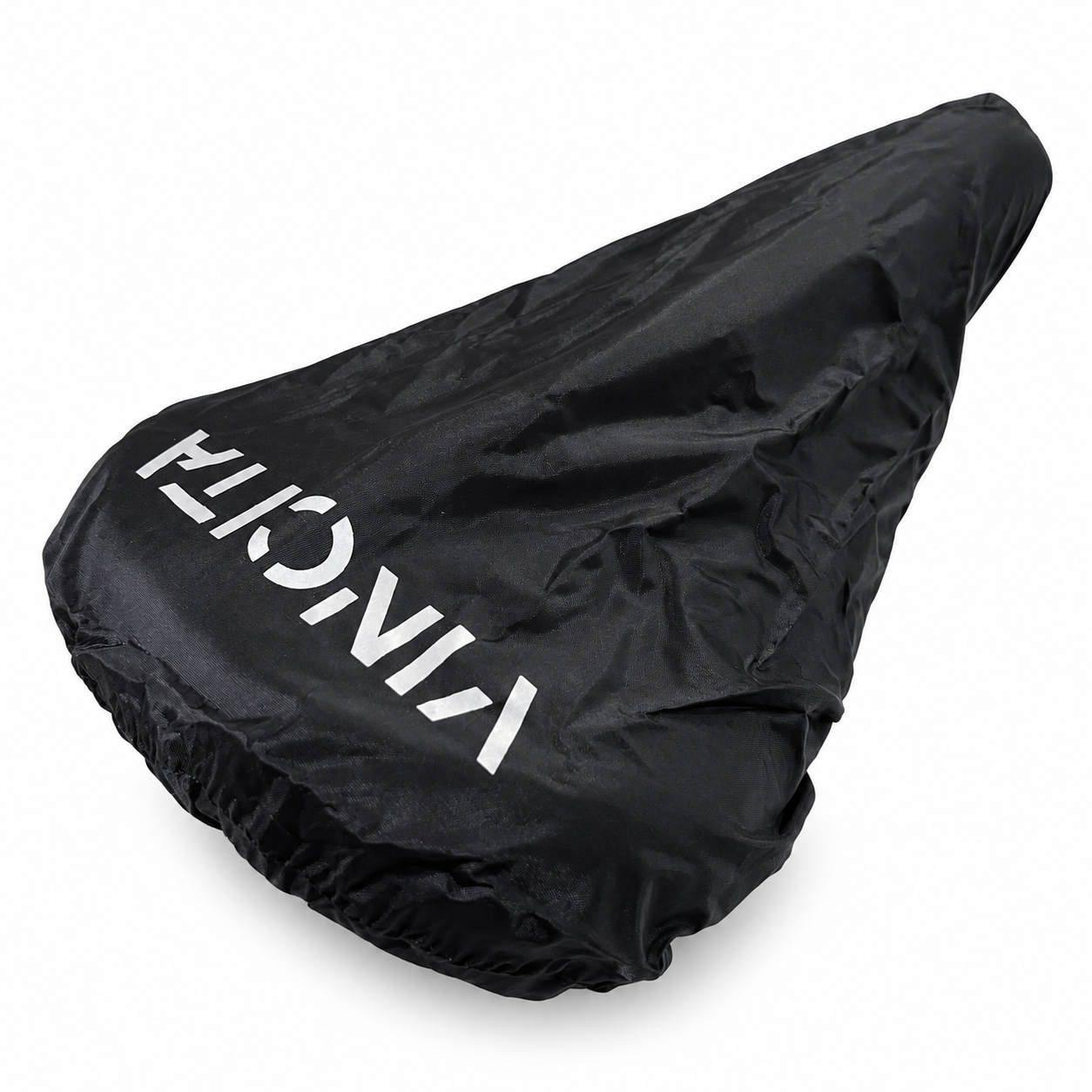 Vincita B504C-BL Waterproof Rain Cover for Leather Bicycle Saddles on white background